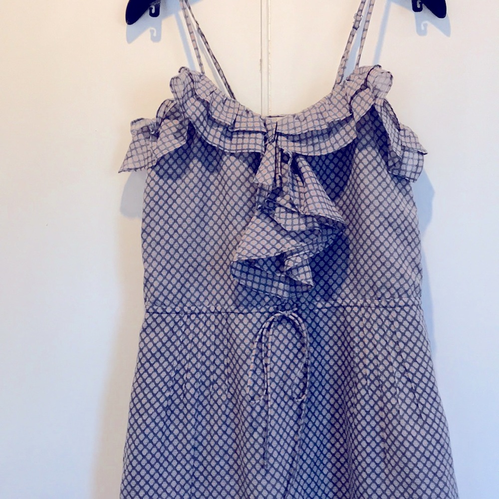 LaRok silk ruffle dress XS